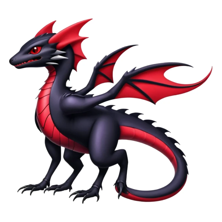 Shiny Epic Badass Gothic Noibat-Salandit-Nargacuga-Hybrid sticker