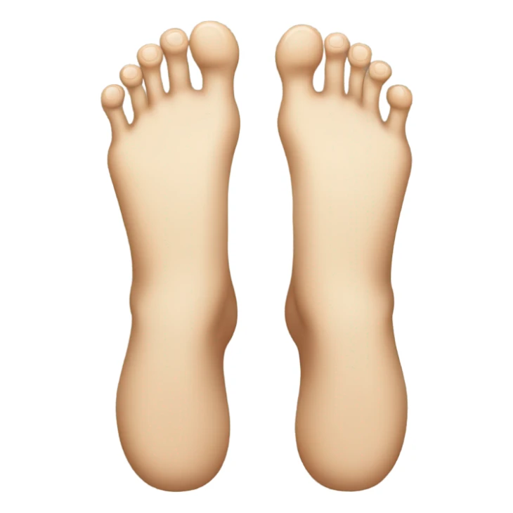 person with feet instead of hands sticker