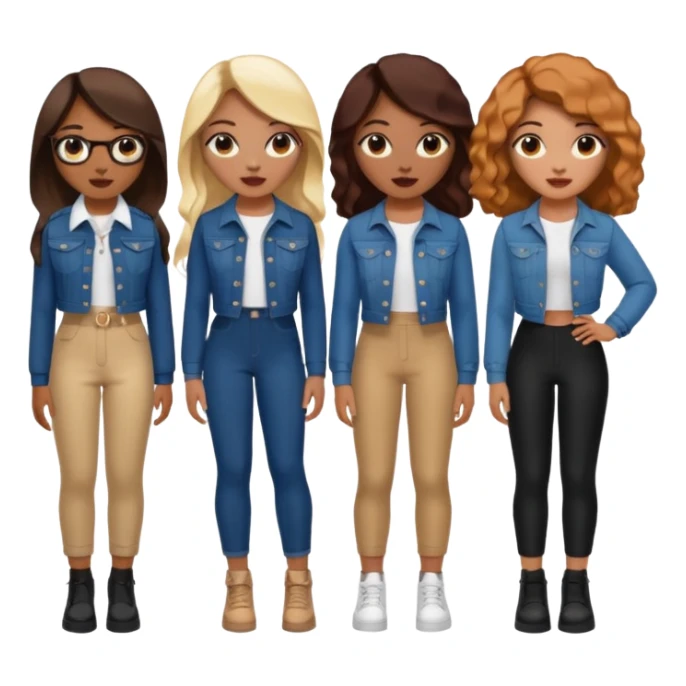 Katseye music group 6 members all girl sticker