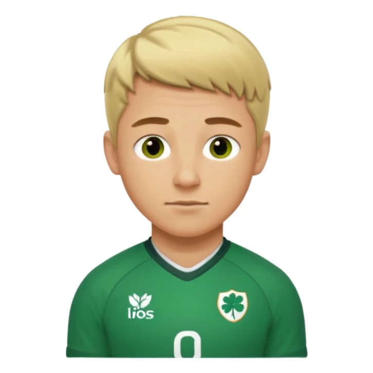 irish rugby player with short blond hair sticker