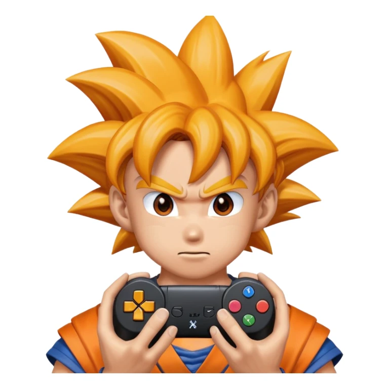 San Goku qui joue à la PlayStation  sticker