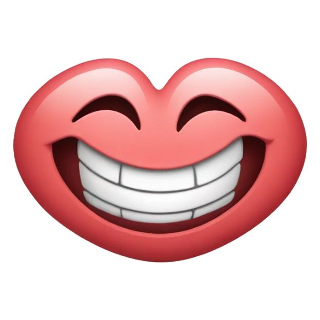 heart eyes with smile sticker