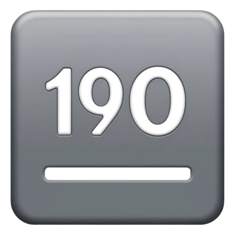 100  le nombre dans un carre gris sticker