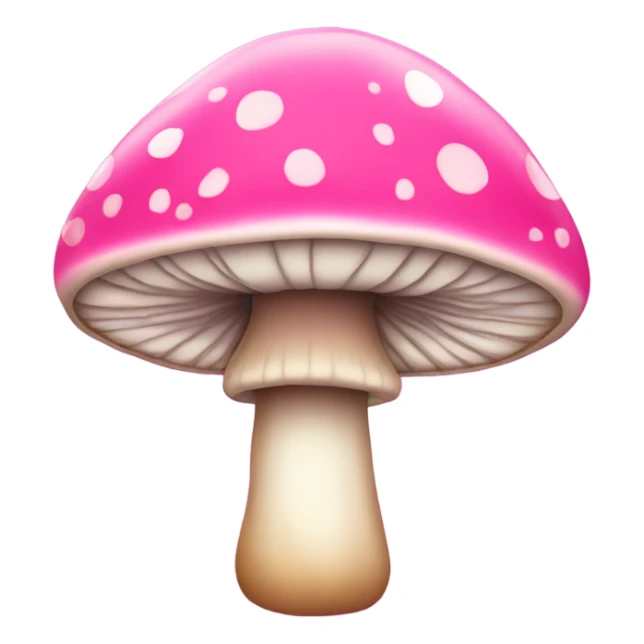 Pink mushroom with glitter  sticker