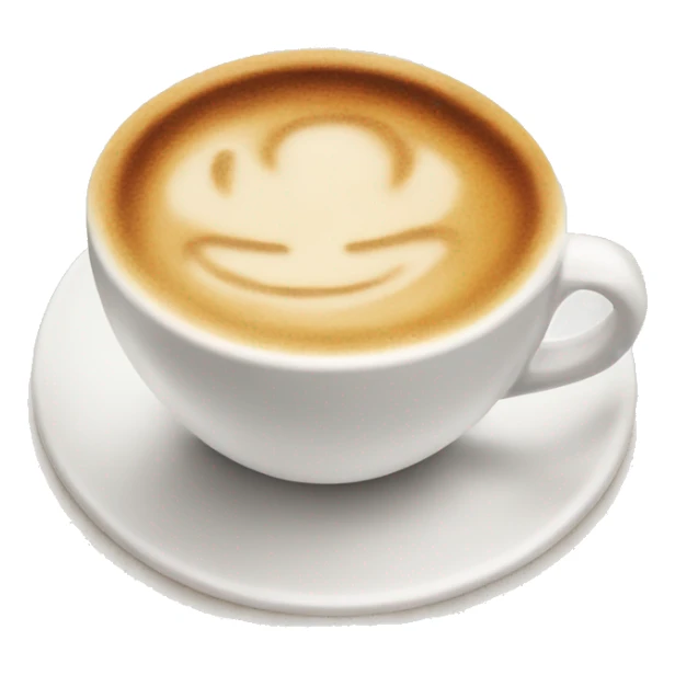 A cup of coffee latte sticker