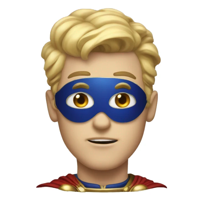 Homelander from the boys emoji mad with laser eyes sticker
