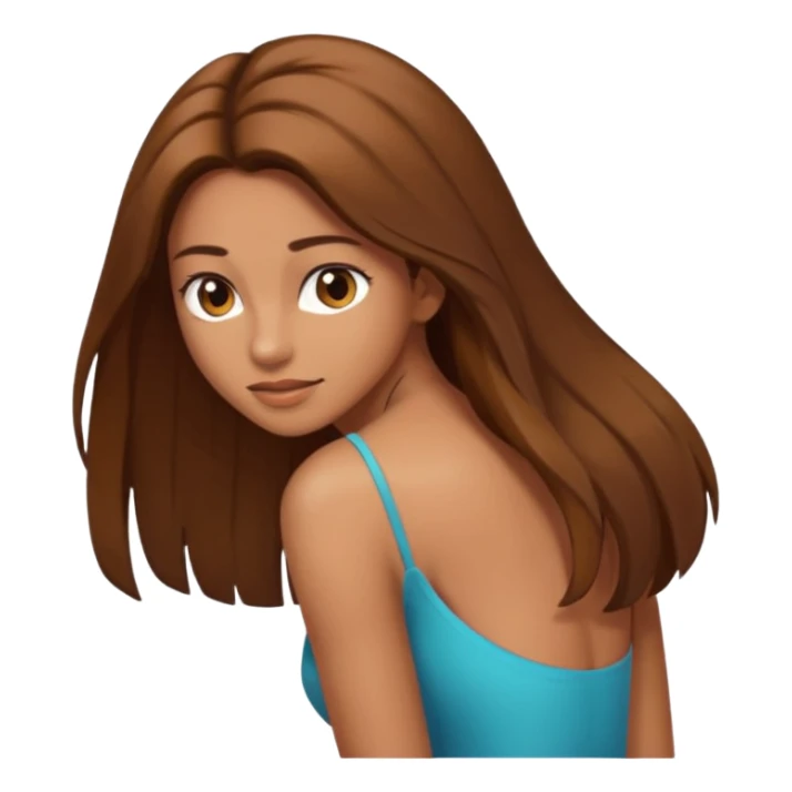  Woman bending over showing vagina sticker