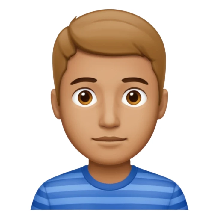 Man with blue Striped Shirt not t shirt sticker