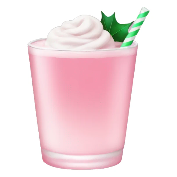 pastel pink christmas christmas drink sticker