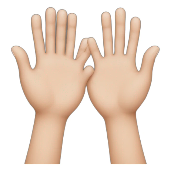 hands heart white skin and brown skin sticker