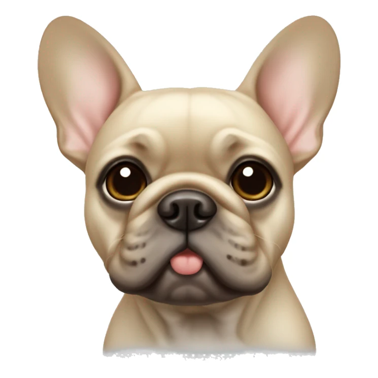 Beige French bulldog  sticker