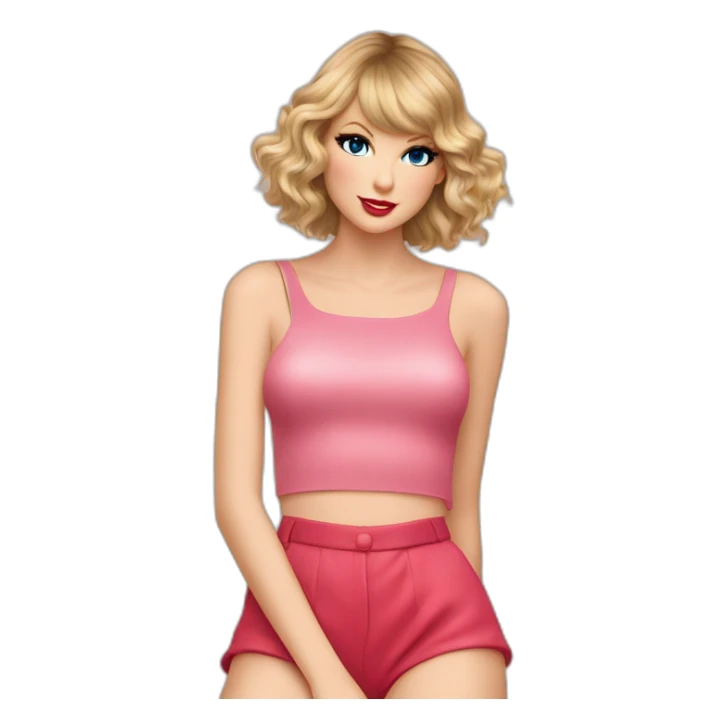 Taylor Swift representer comme sur la pochette de l'album lover sticker