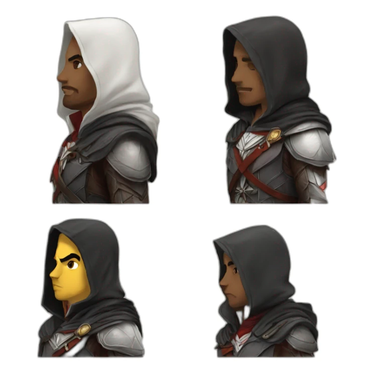 Kiss love assassin creed sticker