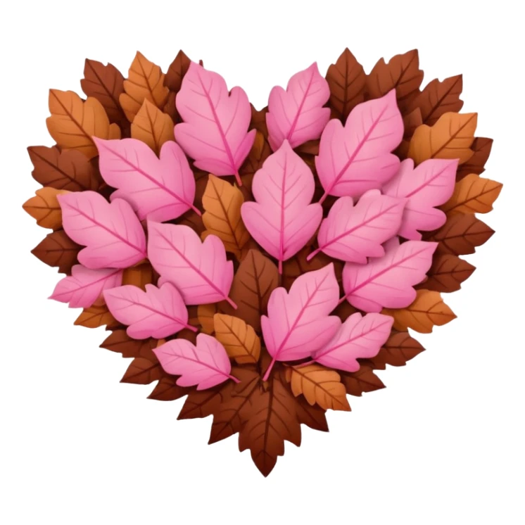 pink and brown autumn winter love  sticker