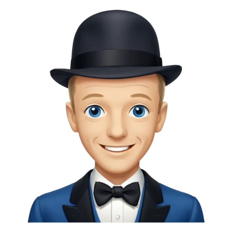 Fred Astaire with blue eyes sticker