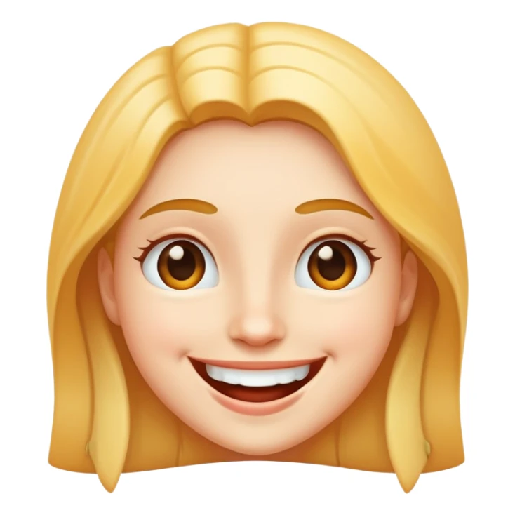 happy smiling face with big smile and joy sticker