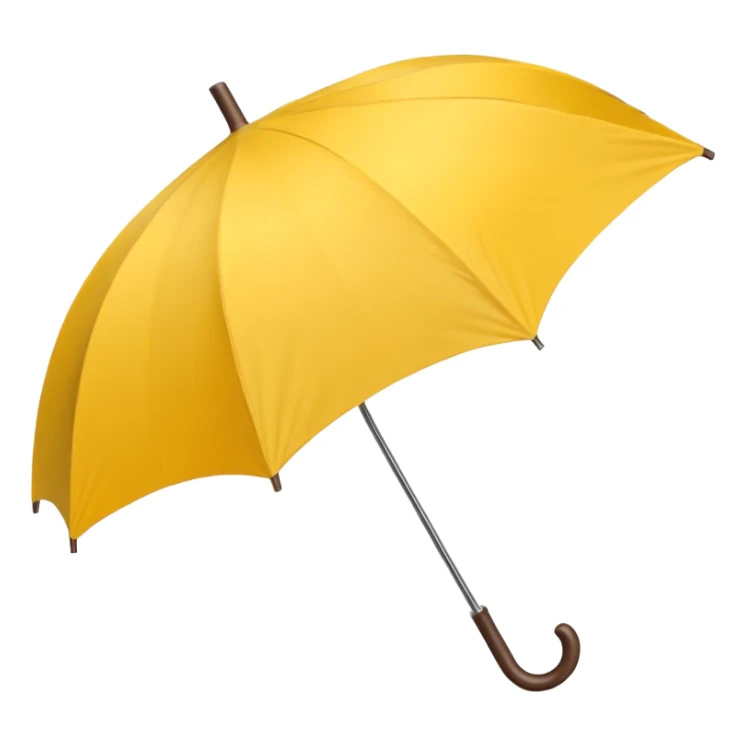 yellow umbrella sticker