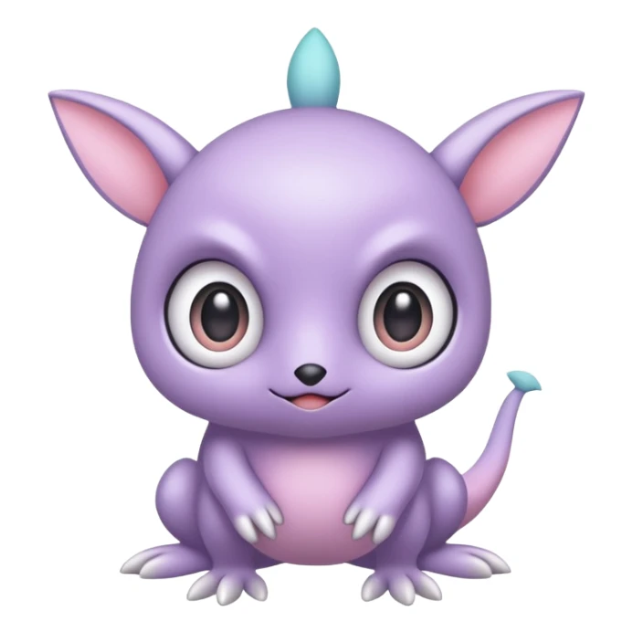 A kawaii pastel Fakémon-creature (full body) sticker
