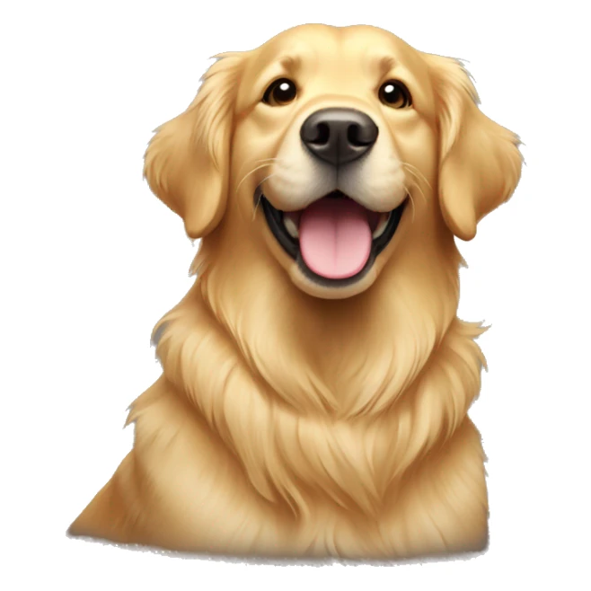 Happy golden retriever  sticker