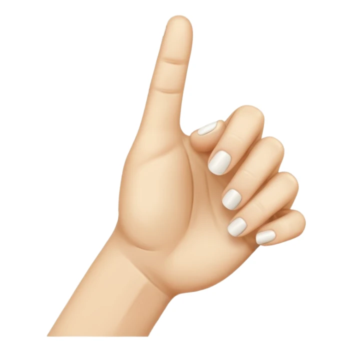 White Shh finger and hand emoji sticker