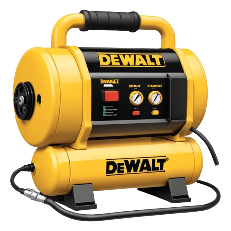 dewalt electric pancake air compressor tool, yellow color sticker