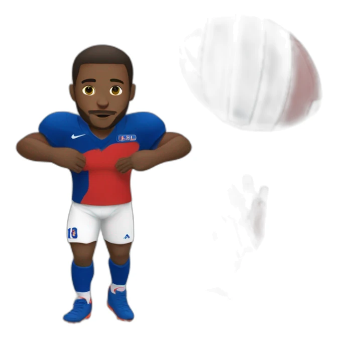 football player france sticker