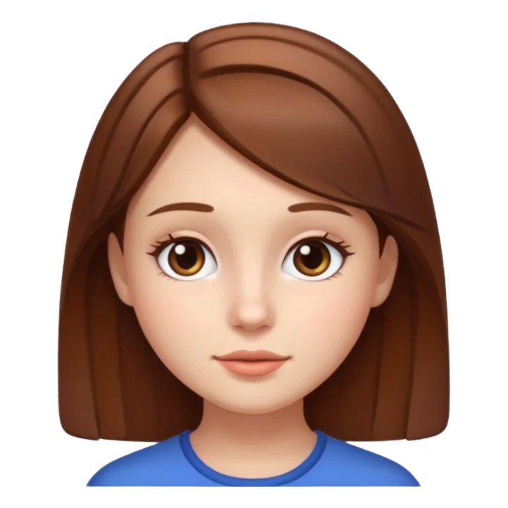 a girl with square face sticker