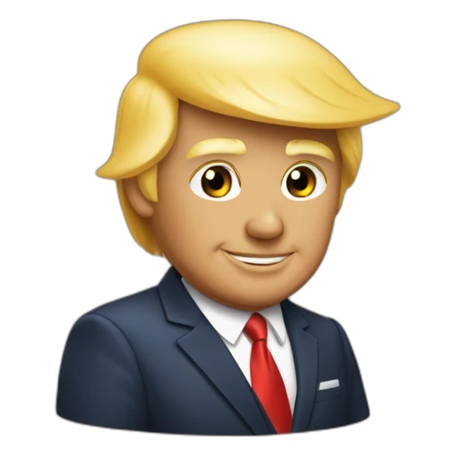 Donald Trump en dauphin sticker