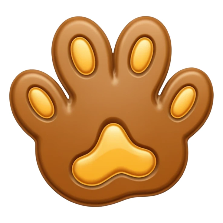 ionly the pawprint sticker