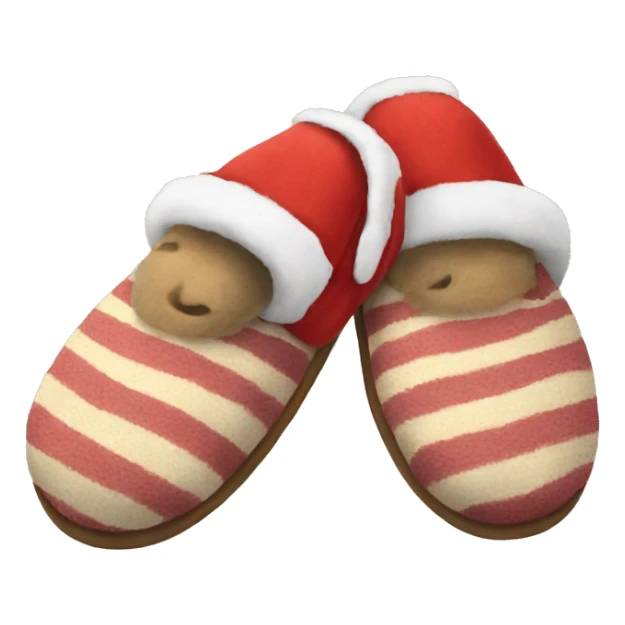 Slippers on Christmas morning  sticker