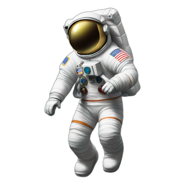 Astronaut with sunglasses doing the moonwalk sticker
