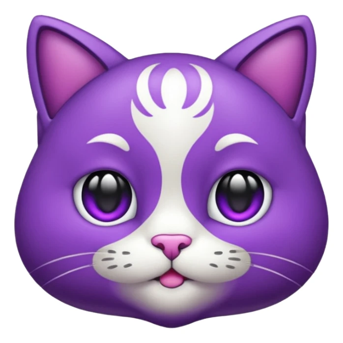 faça um gatinho roxo de emoji para eu copiar sticker