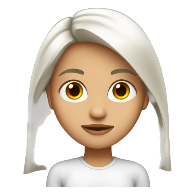 mujer pelo largo rojo ojos ver sticker