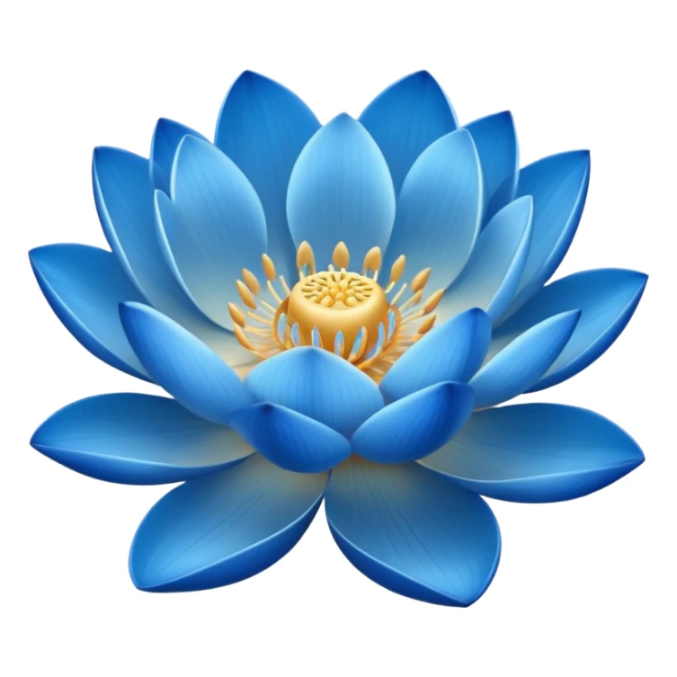 lotos emoji, a slight glow
acceptable сolors: blue, light blue, warm white, light sandy sticker