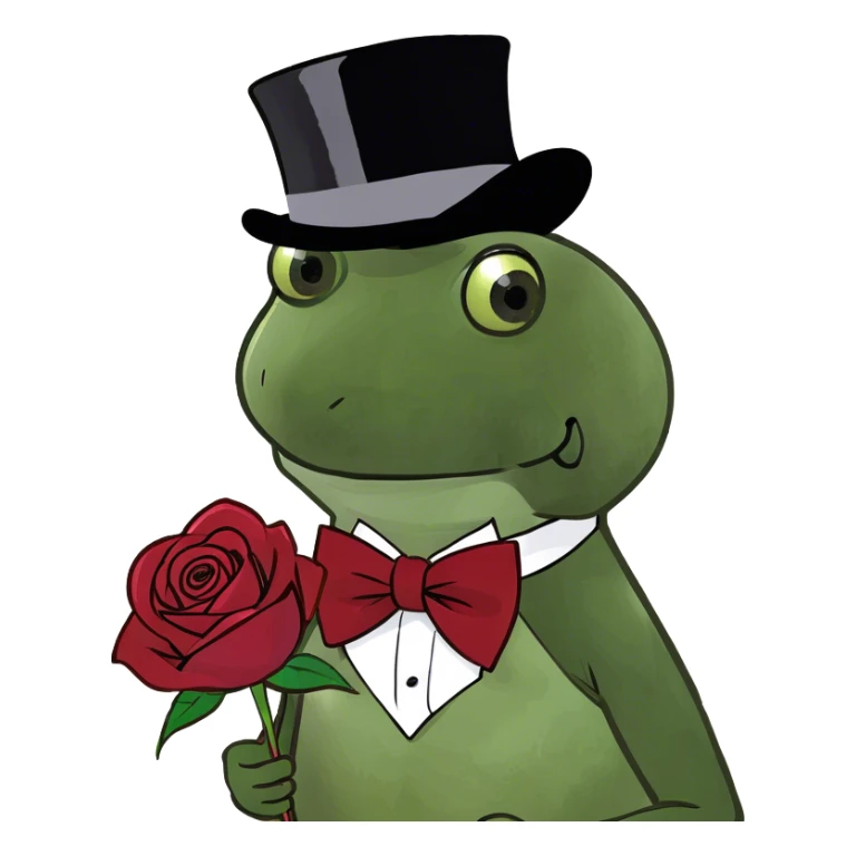 Vintage dark red rose sticker