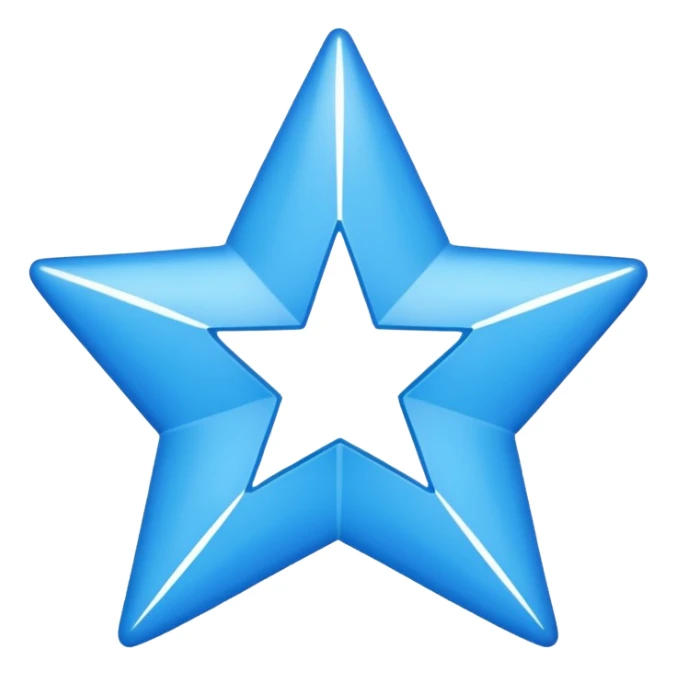 Centang biru segi bintang sudut 12 sticker