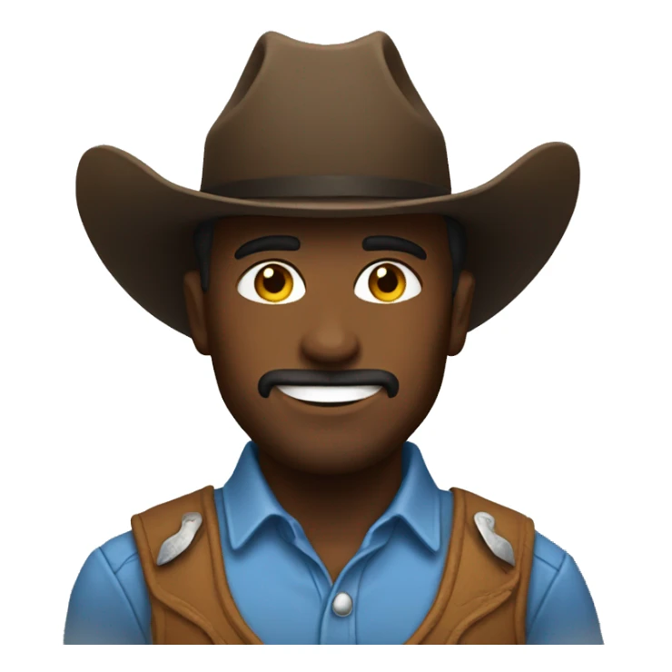 un cowboy  sticker