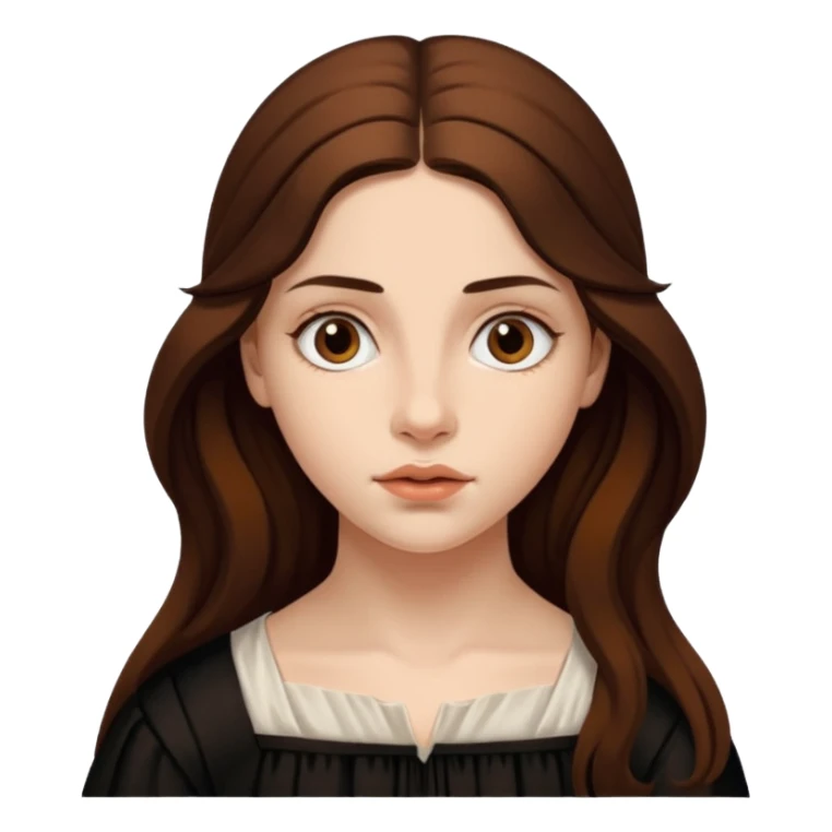 girl in the style of Caravaggio sticker