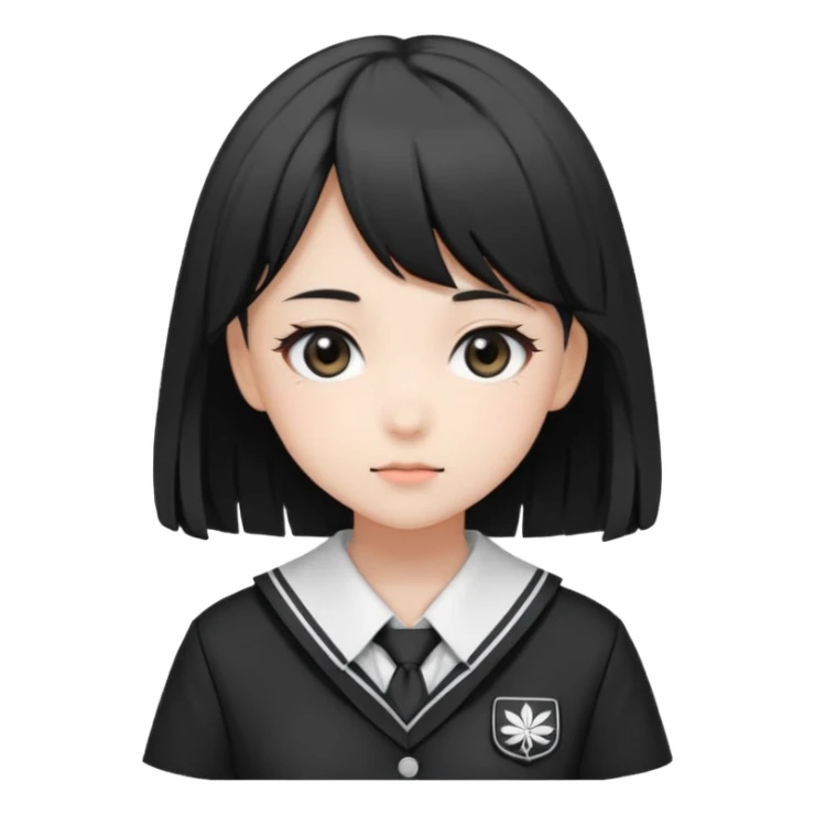 Anime girl named lili chan  with Seifuku sticker