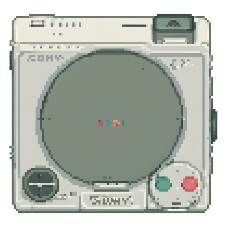 белый плеер Sony, no background sticker