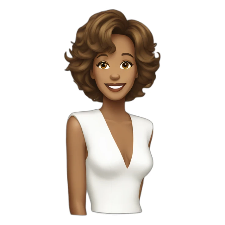 Whitney houston sticker