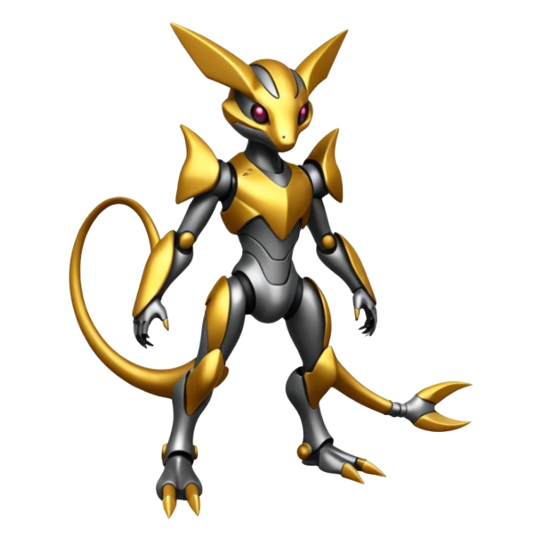 Modern Cyber Lombax-Fakémon-creature, full body sticker