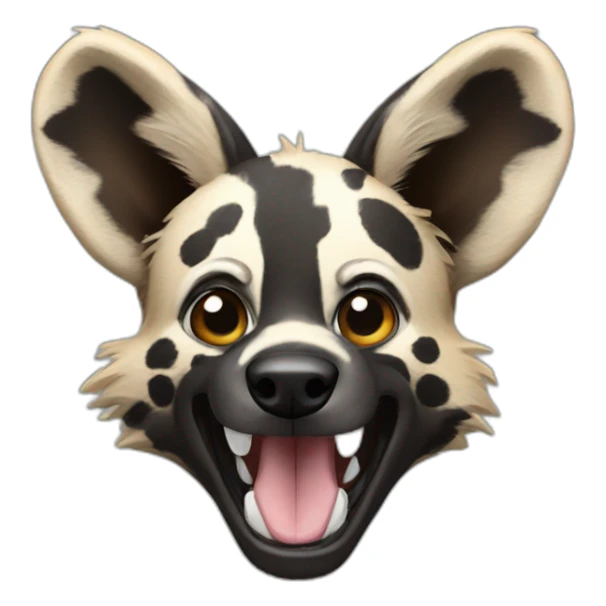african wild dog sticker