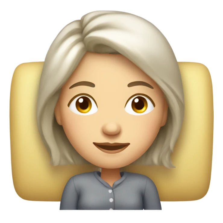 a russian woman resting on a sofa  sticker