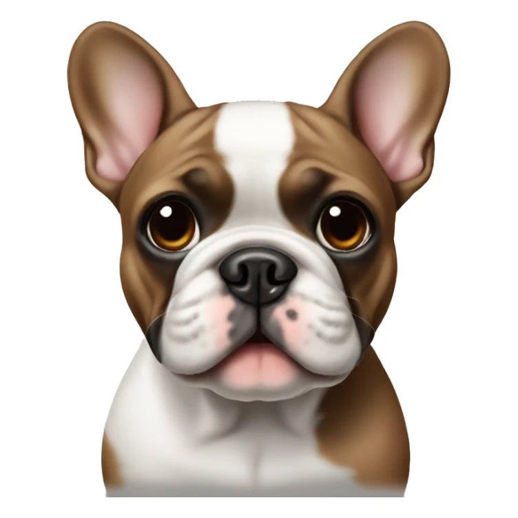 French Bulldog brown-white-black sticker
