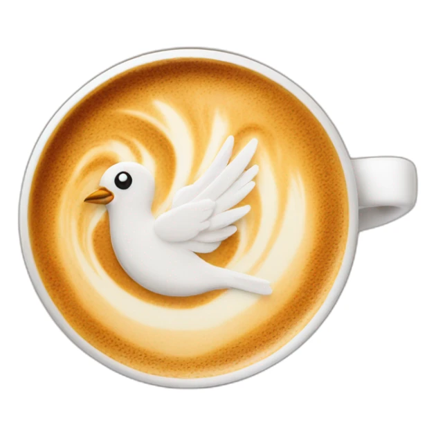latte-with-picture-of-bird sticker