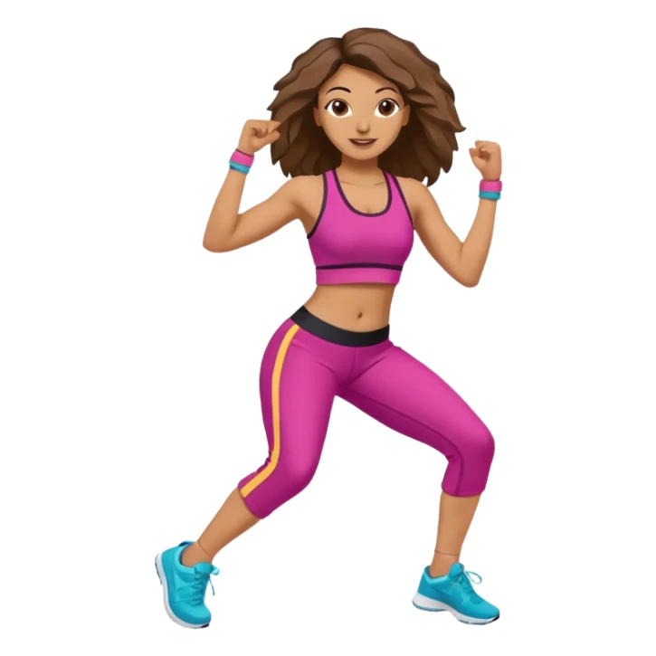 Zumba workout sticker