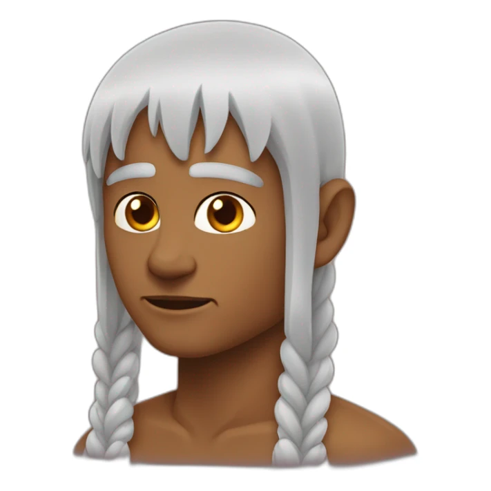 Indien chauve tête ronde sticker