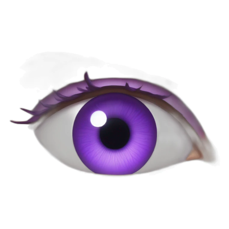 majestic godly violet iris eyeball serious intense symmetrical knowledgable sticker