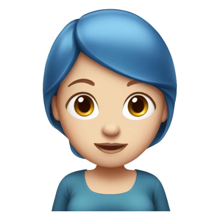 Pregnant women with red hair and blue eyes sticker